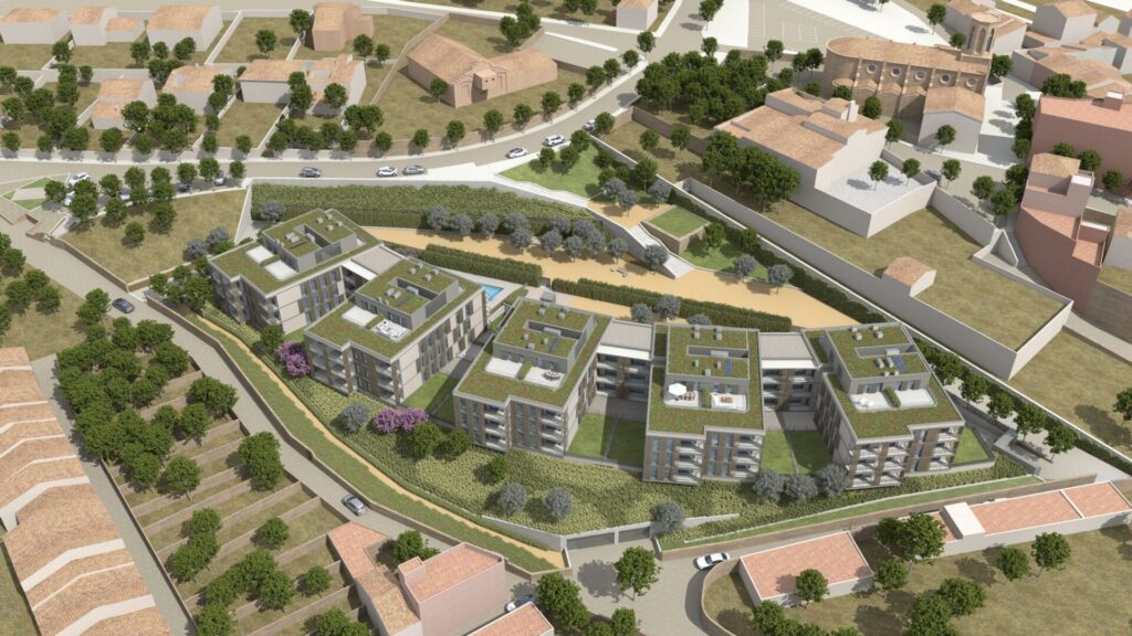 Promoció 69 habitatges jardins de Can Matas